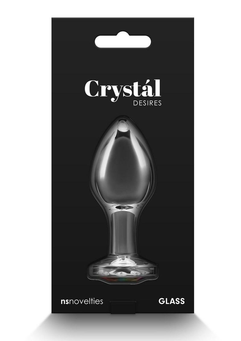 Rainbow Gem Glass Anal Plugs
