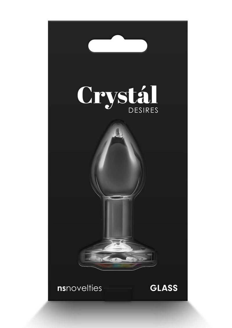 Rainbow Gem Glass Anal Plugs