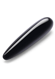 Crystal Wand Probe with Silicone Ring - Black Obsidian