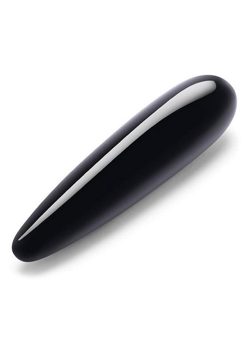 Crystal Wand Probe with Silicone Ring - Black Obsidian